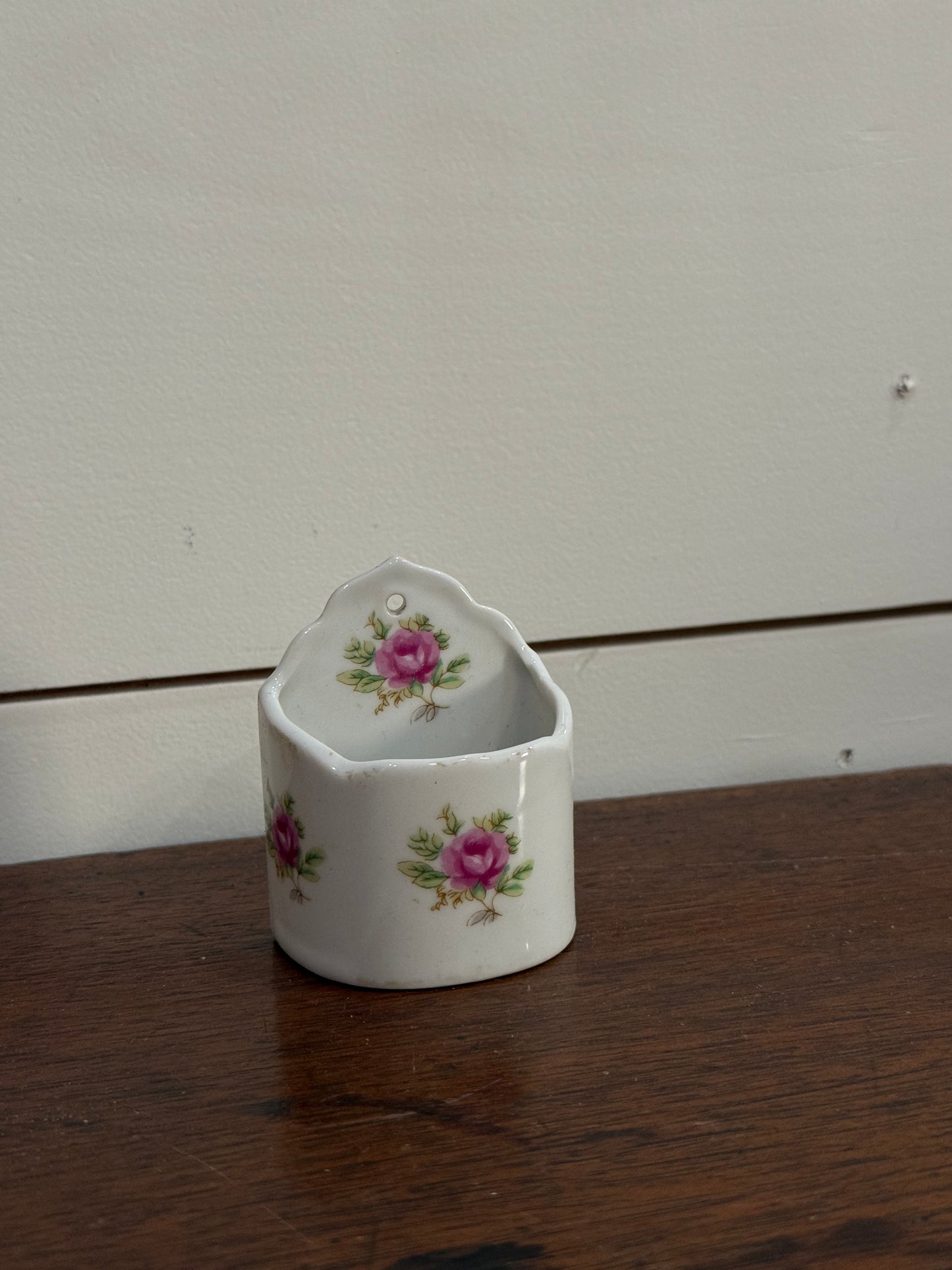 Vintage Mini Floral Porcelain Ring Dish