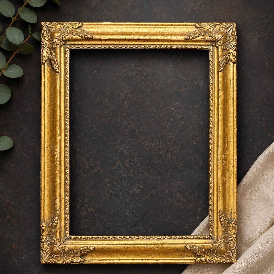 Vintage Ornate Gold Frame – Made in Indonesia