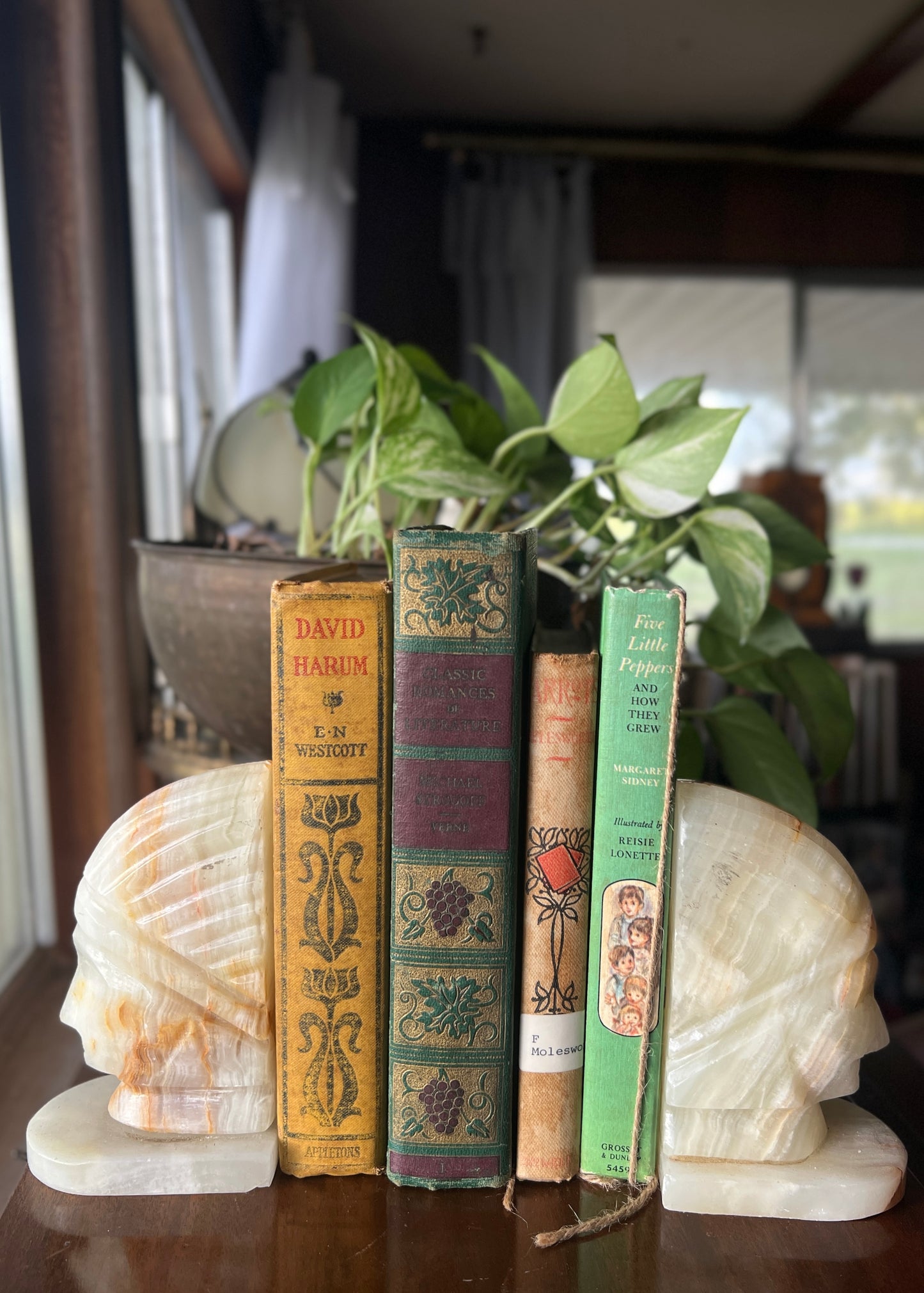 Vintage Native American Marble Bookends