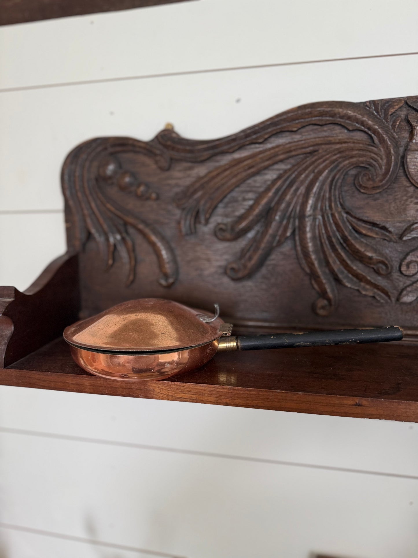Vintage Copper Silent Butler Crumb Catcher