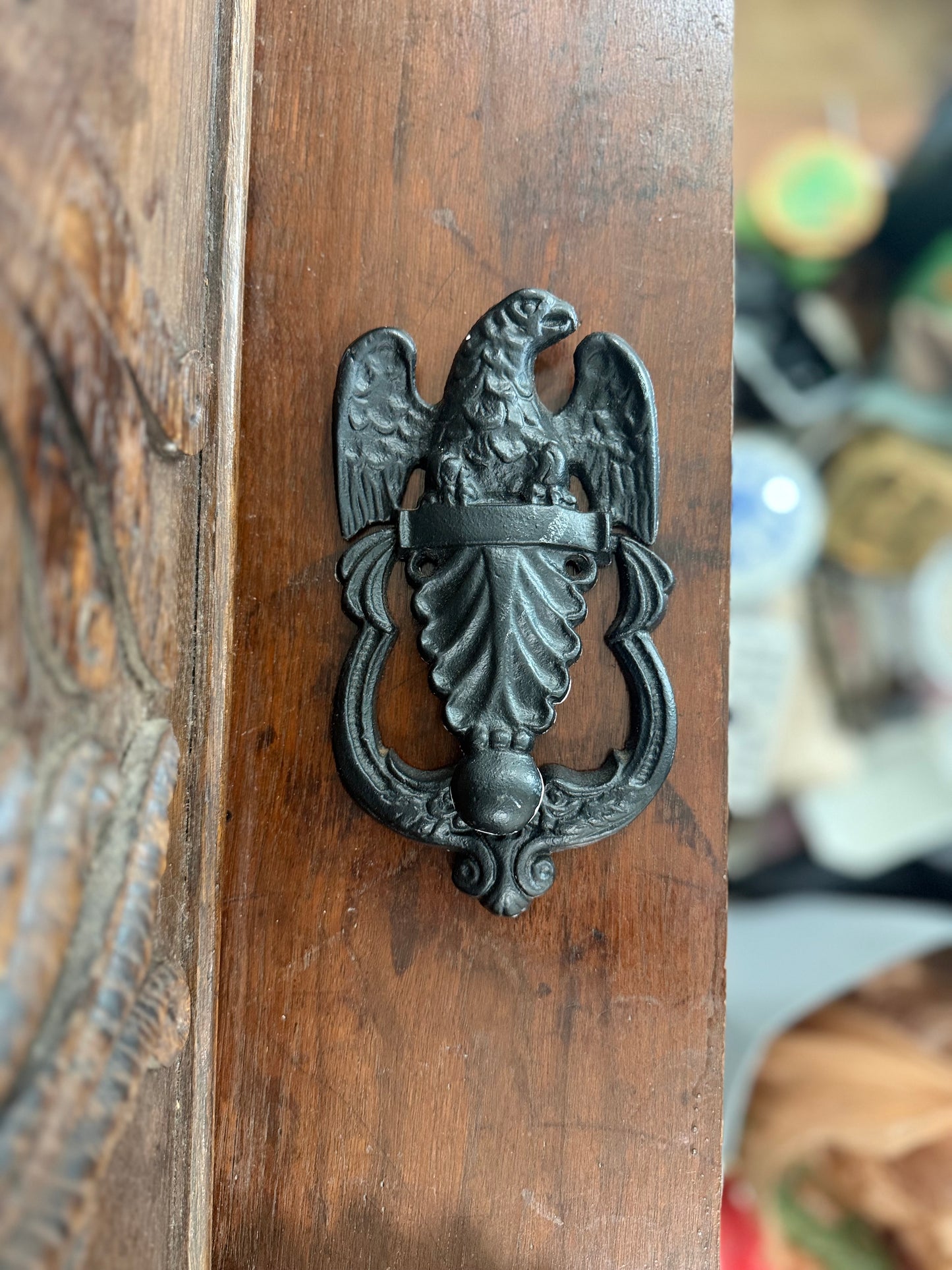 Vintage Cast Iron Eagle Door Knocker