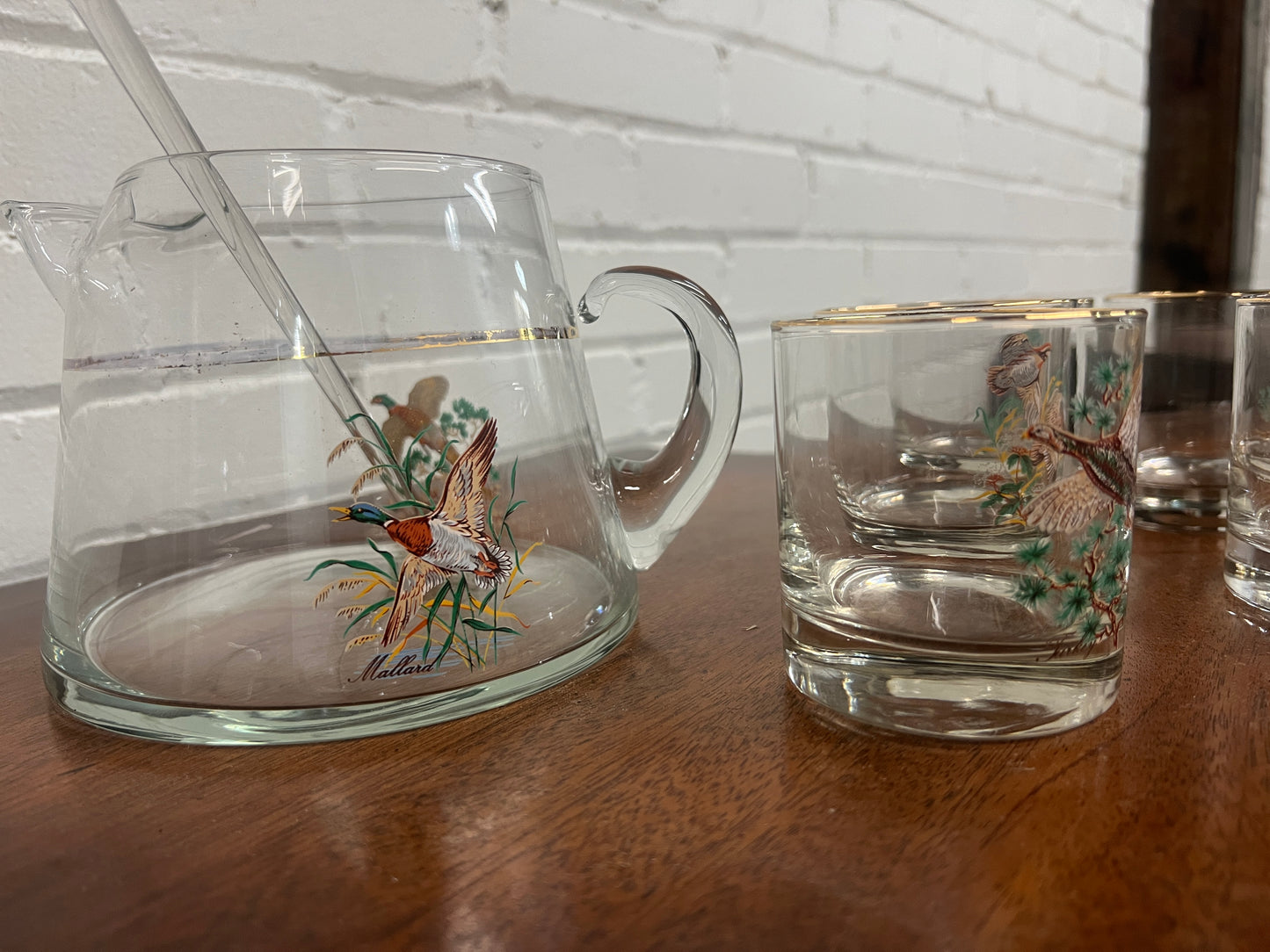 Vintage Glasses with pitcher