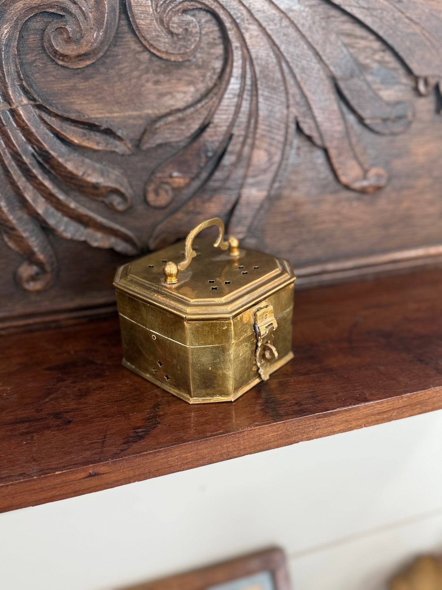 Vintage Brass Cricket Box / Betel Box