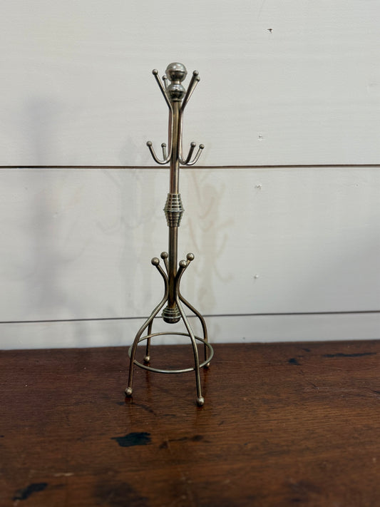 Vintage Metal Jewelry Tree Holder