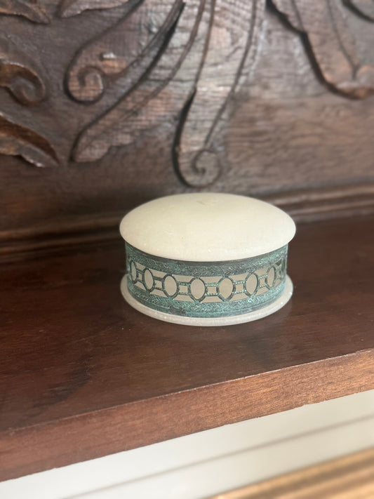 Genuine Italian Alabaster Trinket Box