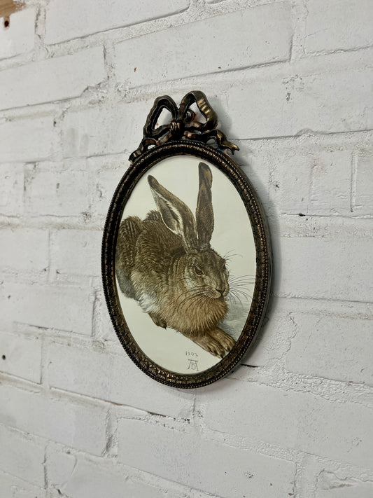 Rabbit by Albrecht Dürer in Vintage Frame