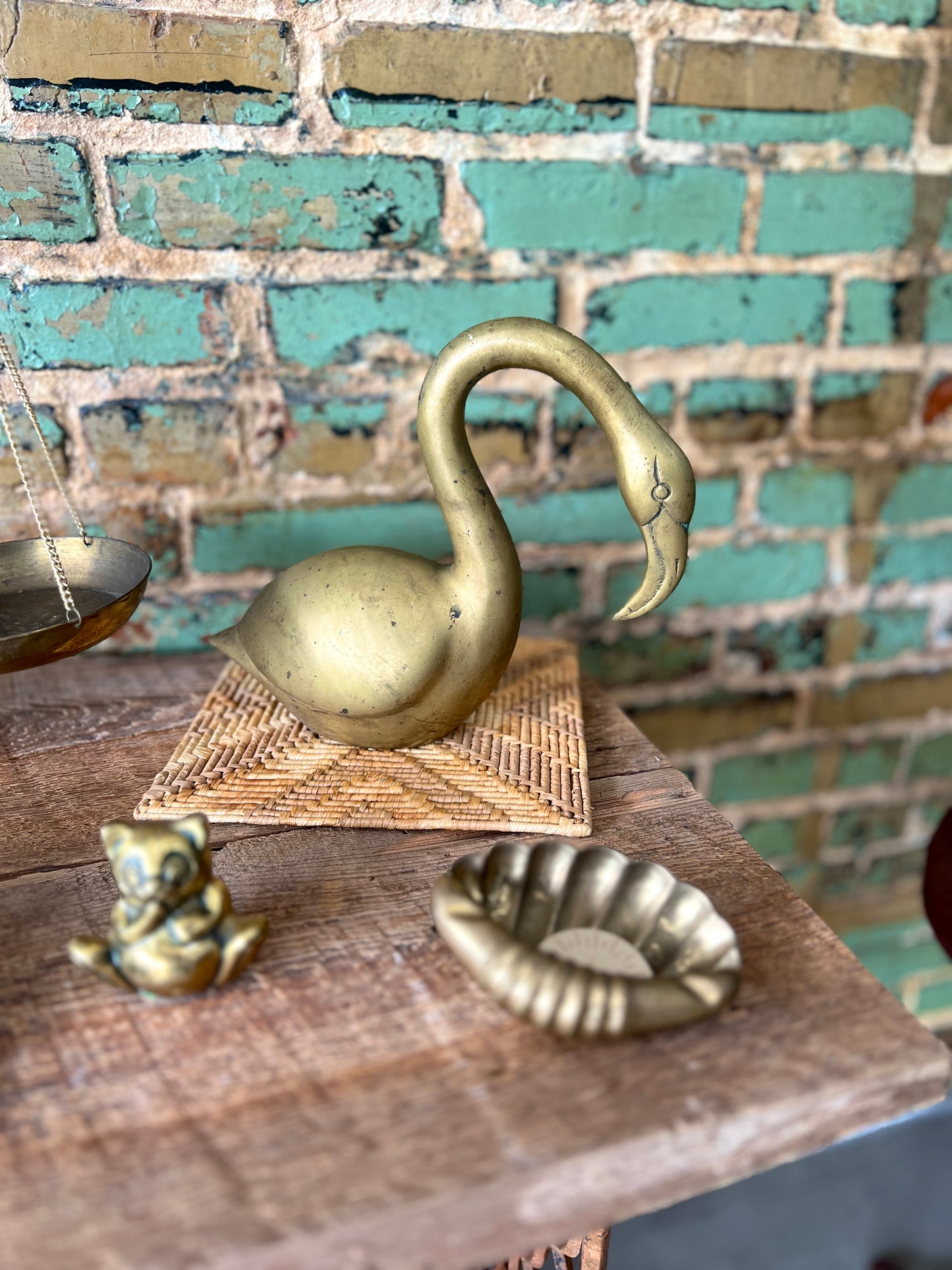 Brass Flamingo